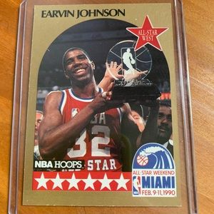 Magic Johnson 1990 NBA HOOPS card